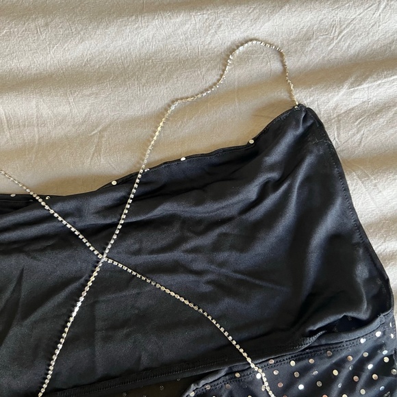 Chain strap Sparkle Mesh Top - Picture 4 of 4